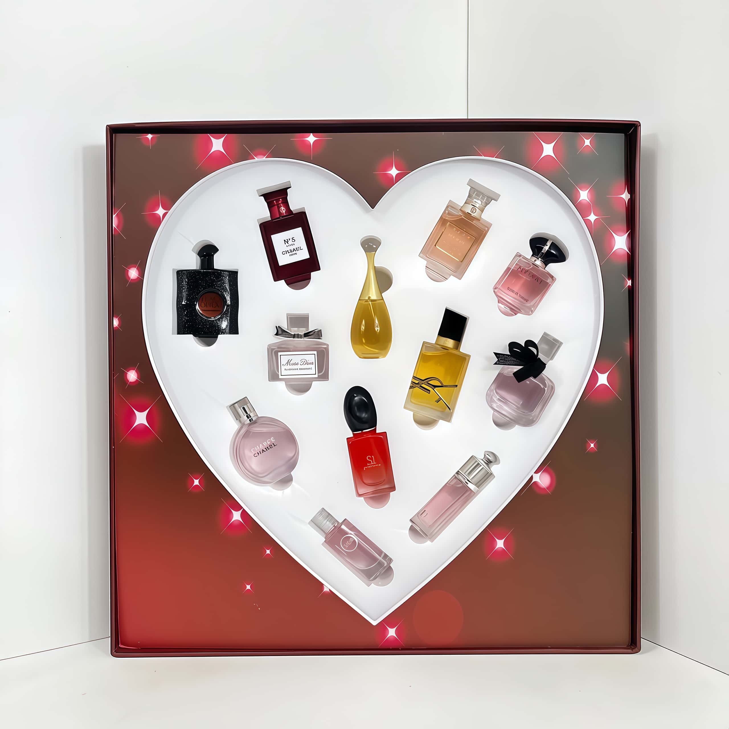 Mixed brand perfume set of 12 pieces